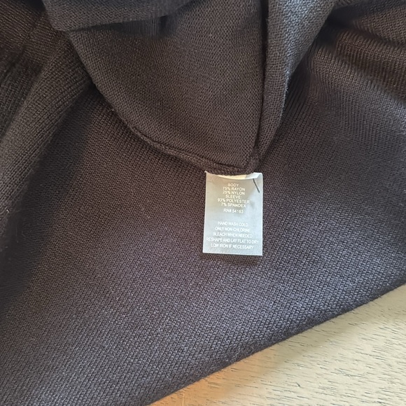 Calvin Klein Sweater Dress w Lace Sleeves - Picture 5 of 11